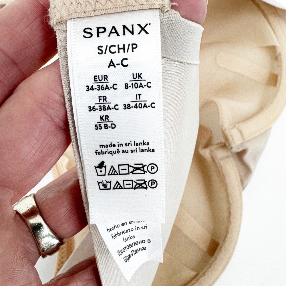 Spanx Sheerflex Fit to You Bra Champagne Beige 30071R Small‎ A-C Cup NWT - Picture 6 of 6